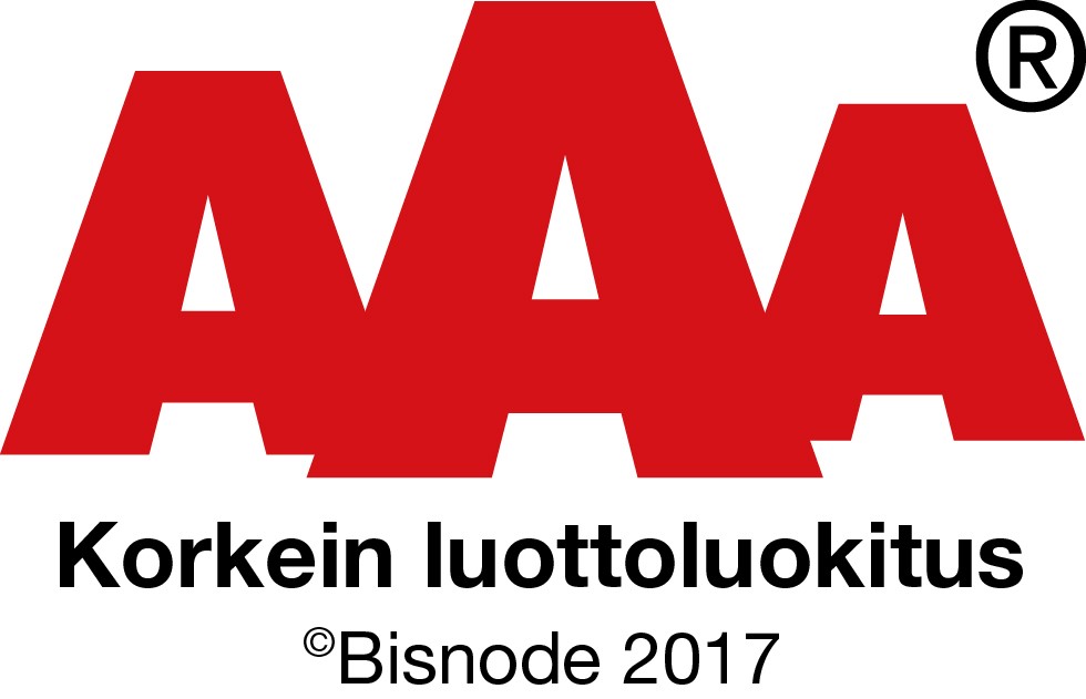 Korkein luottoluokitus Bisnodelta 2017